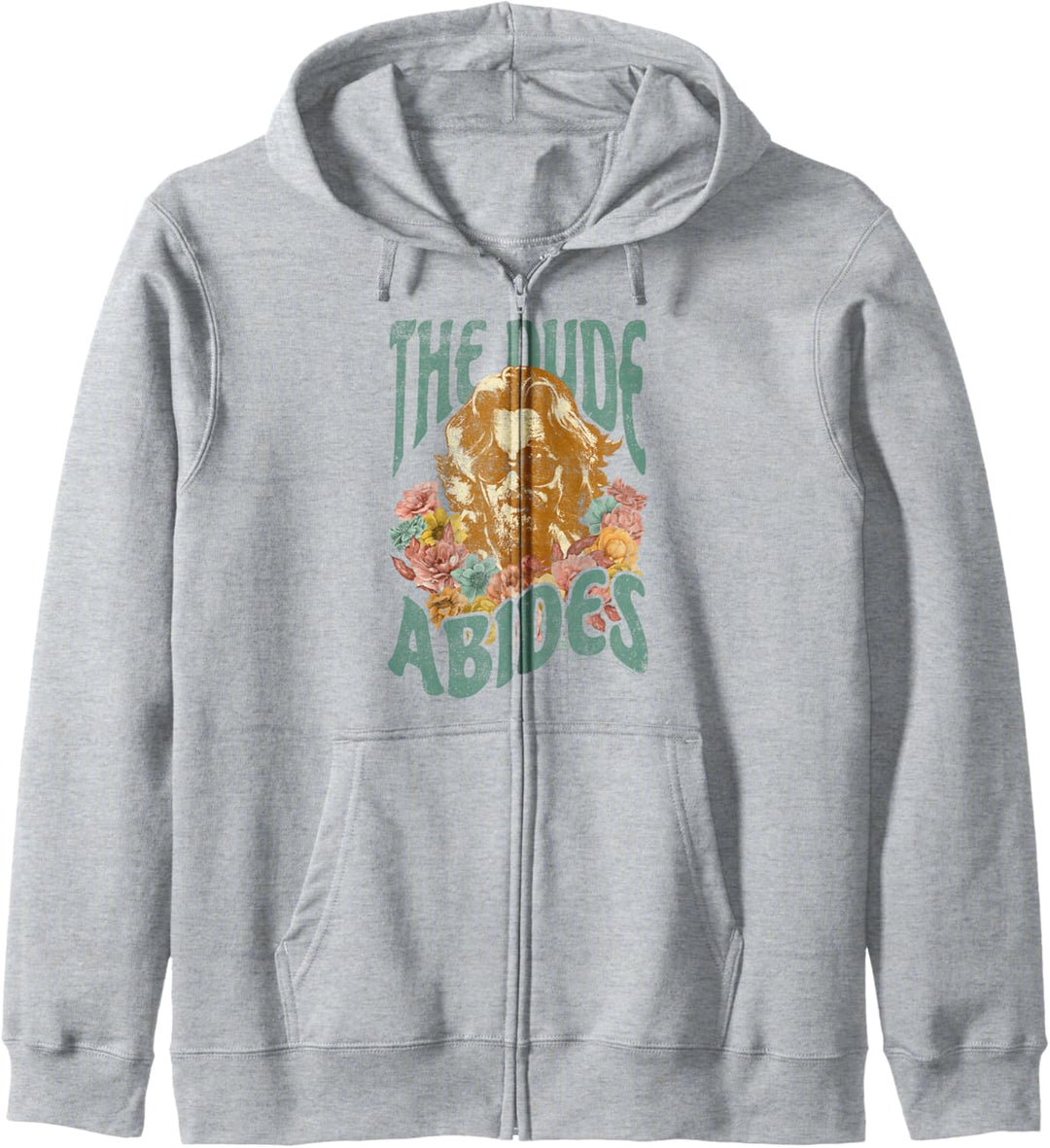 The Big Lebowski Dude Abides Floral Portrait Kapuzenjacke