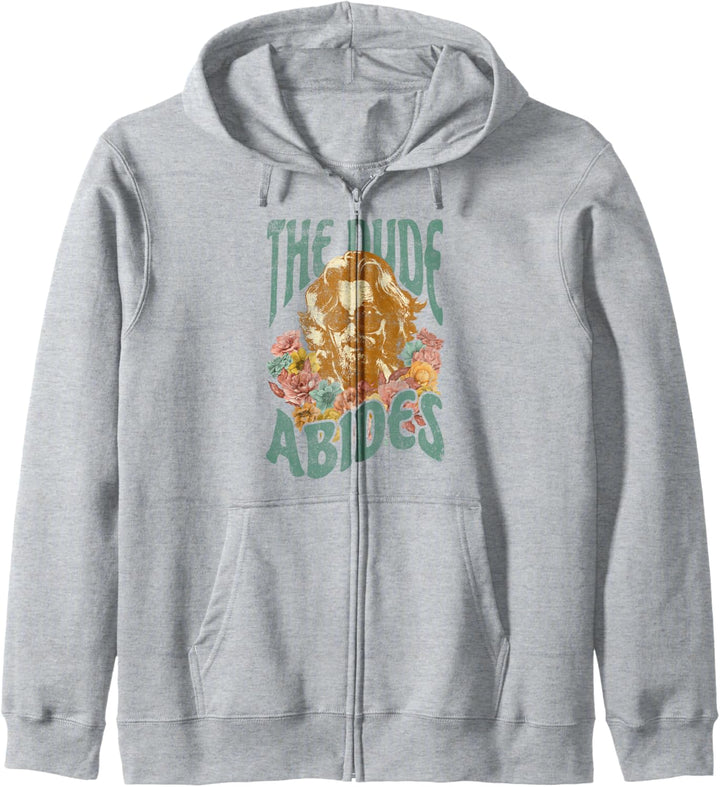 The Big Lebowski Dude Abides Floral Portrait Kapuzenjacke