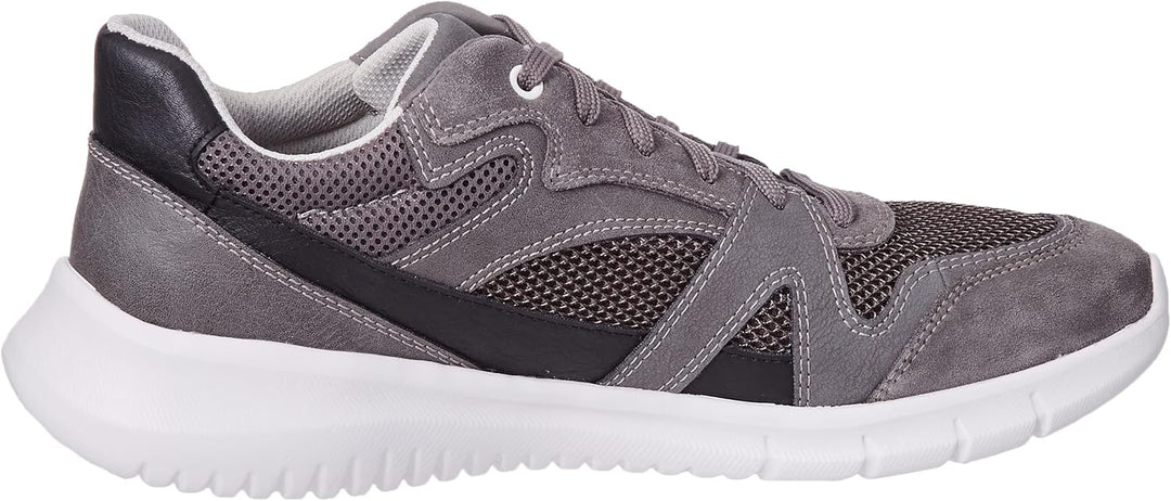 Geox Herren U Monreale B Sneakers 42 EU Grau, 42 EU Grau