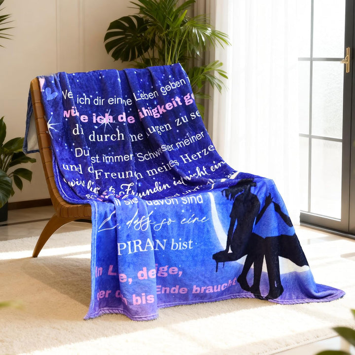 PRSTENLY Beste Freundin Geschenke, Geburtstagsgeschenke für Freundin, Flanell Decke Geschenke für Fr
