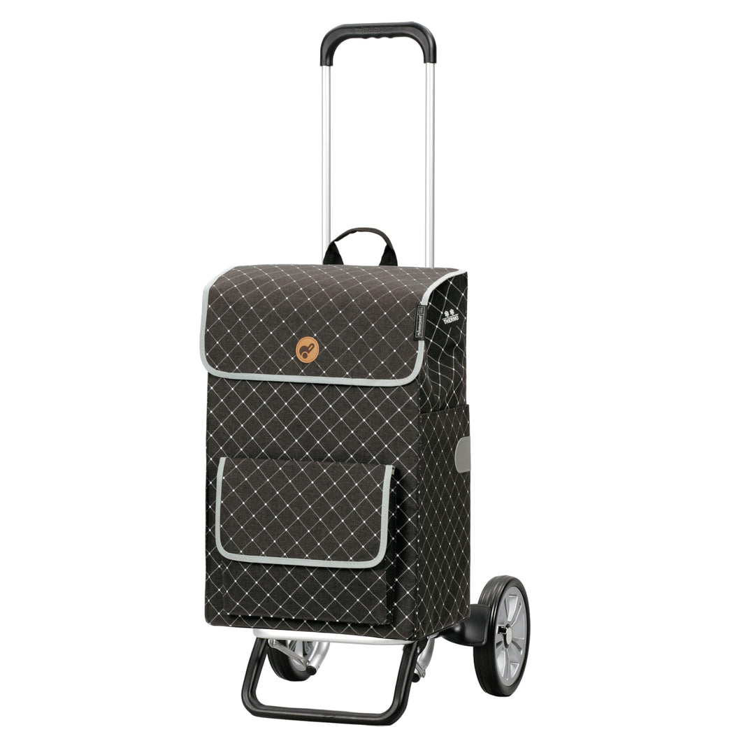 ANDERSEN Einkaufstrolley - Alu Star Shopper Tamo anthrazit 51 L Reflektor,Thermo, Aluminium, höhenve