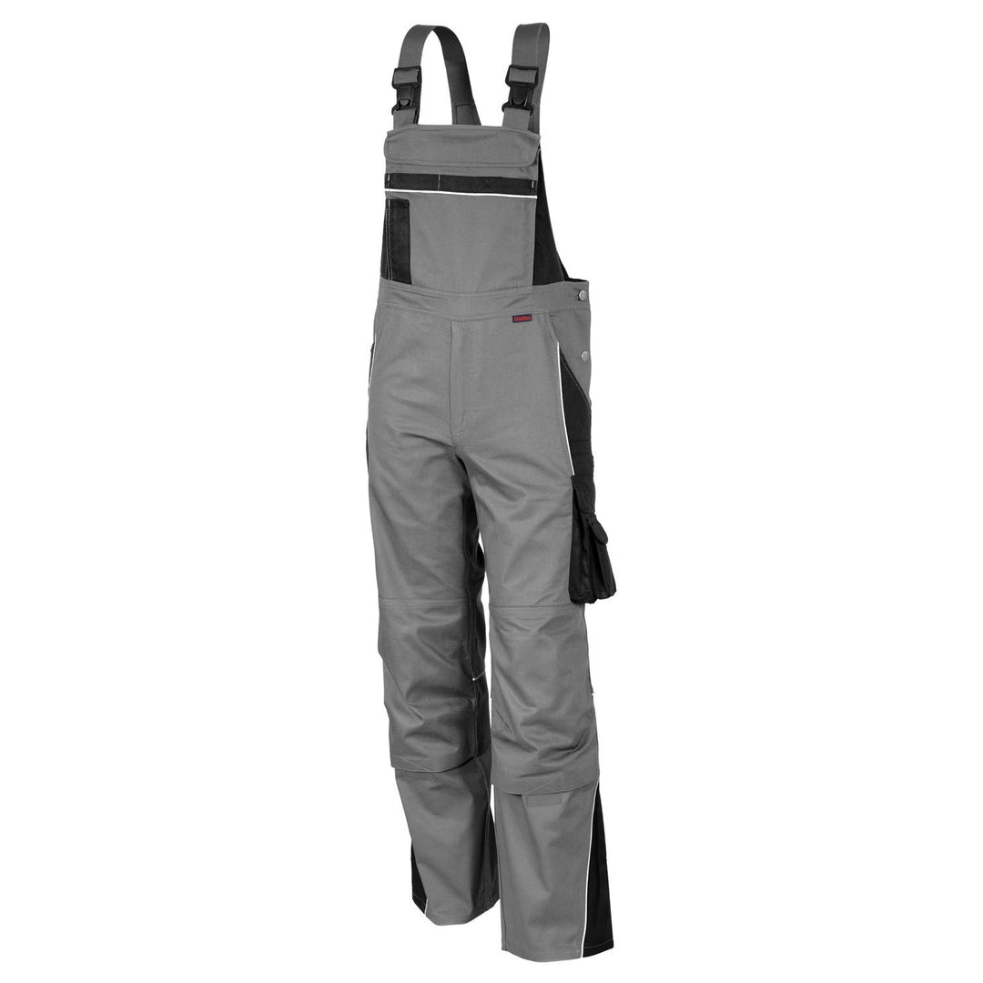 QUALITEX HIGH QUALITY WORKWEAR Latzhose PRO, grau/schwarz, Gr. 58
