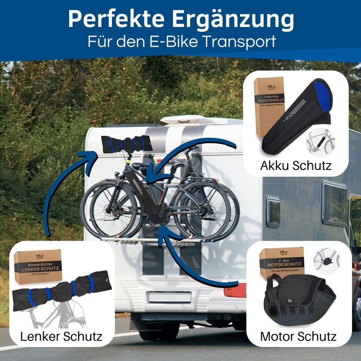 HiLo sports Lenkerschutzhülle E-Bike wasserdicht - [Für alle Fahrradlenker] - Passt auch für grosse