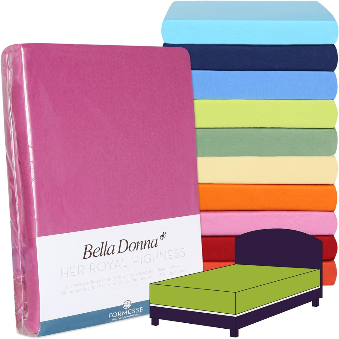 Formesse Bella Donna Boxspring Spannbettlaken Alto carminrot, 140x200-160x220 cm