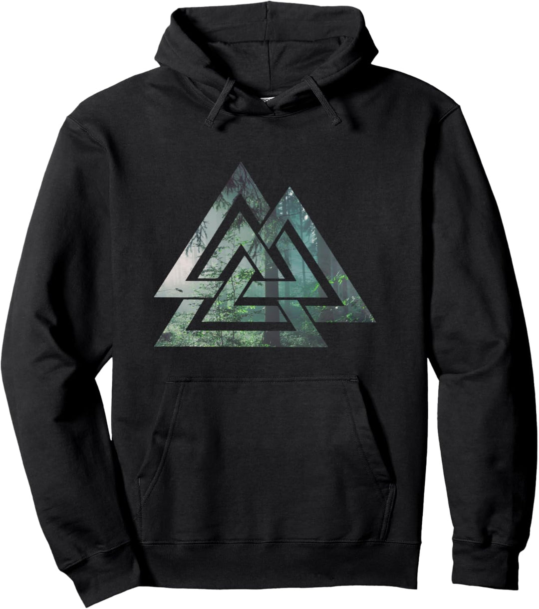 Nordische Mythologie Valknut Symbol Valhalla Odin Wikinger Pullover Hoodie