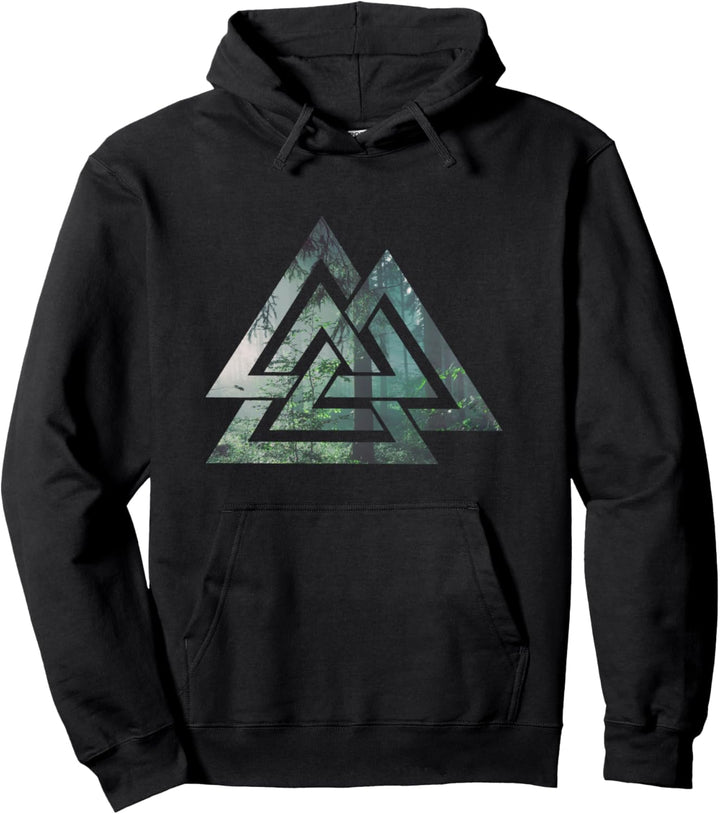 Nordische Mythologie Valknut Symbol Valhalla Odin Wikinger Pullover Hoodie