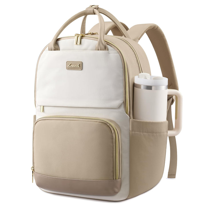 LOVEVOOK Rucksack Damen, 17.3 Zoll Laptop Schulrucksack Teenager mit Grossem Flaschenfach, Wasserdic