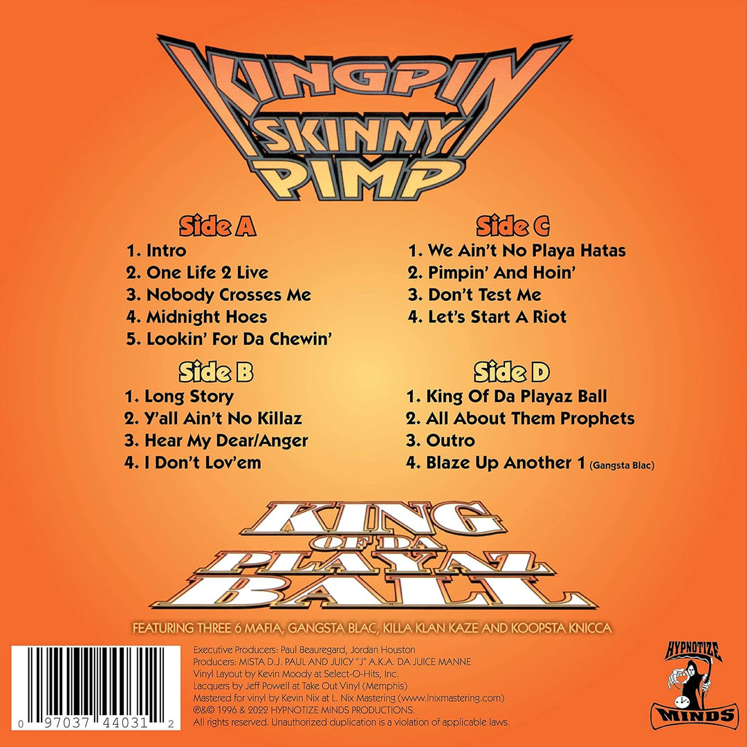 King Of Da Playaz Ball, Vinyl