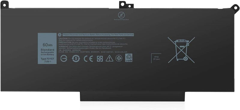 7.6V 60Wh F3YGT Laptop Akku für Dell Latitude E7280 E7480 12 7000 7280 7290/13 7000 7380 7390 P29S00