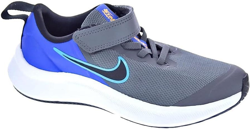 Nike Jungen Star Runner 3 Sneaker 21 EU Eisengrau Schwarzblauer Blitz, 21 EU Eisengrau Schwarzblauer