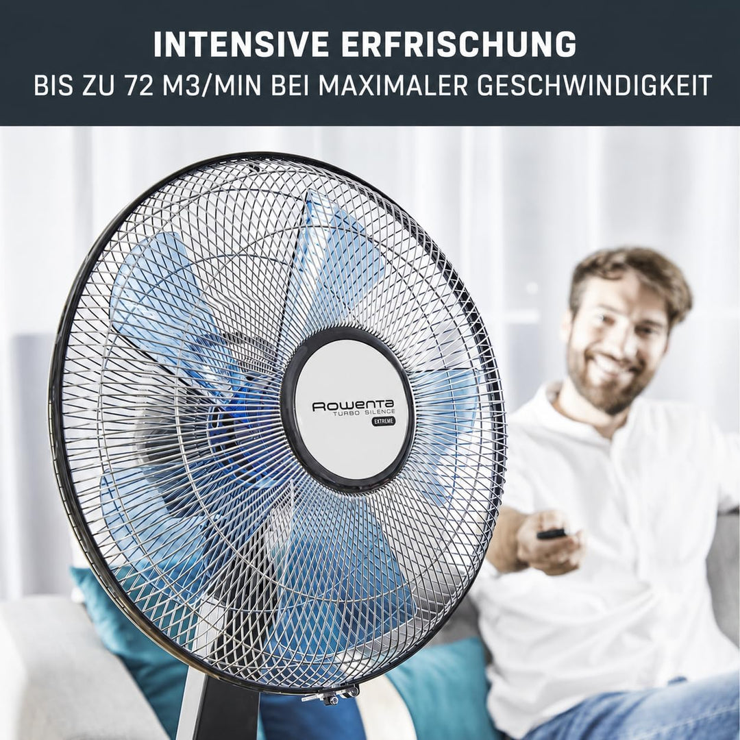 Rowenta VU5670 - Standventilator Turbo Boost Silence Extreme mit Fernbedienung, Durchmesser 40 cm, S