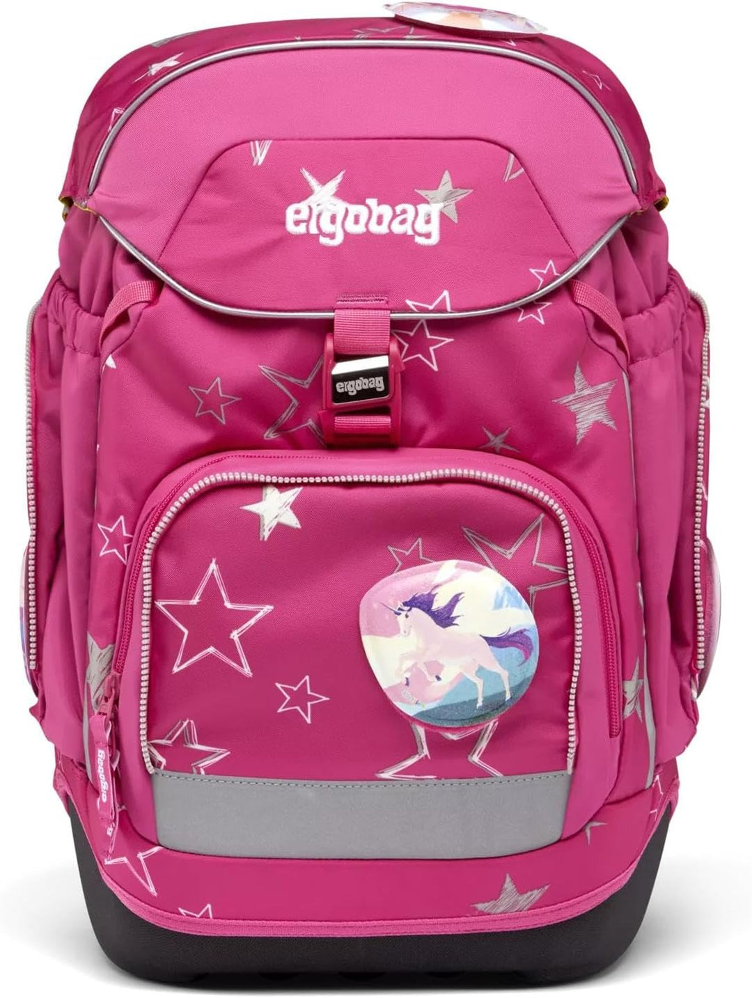 ergobag pack Set ergonomischer Schulrucksack, Set 6-teilig Einheitsgrösse SternzauBär - Pink