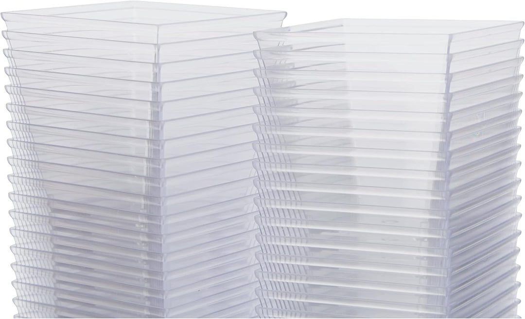 GUILLIN - Moulipack Verine 120C, 50 Stück, Pyramidenform, 12 cl, Polystyrol, transparent, 5,9 x 5,9