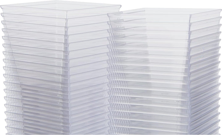 GUILLIN - Moulipack Verine 120C, 50 Stück, Pyramidenform, 12 cl, Polystyrol, transparent, 5,9 x 5,9