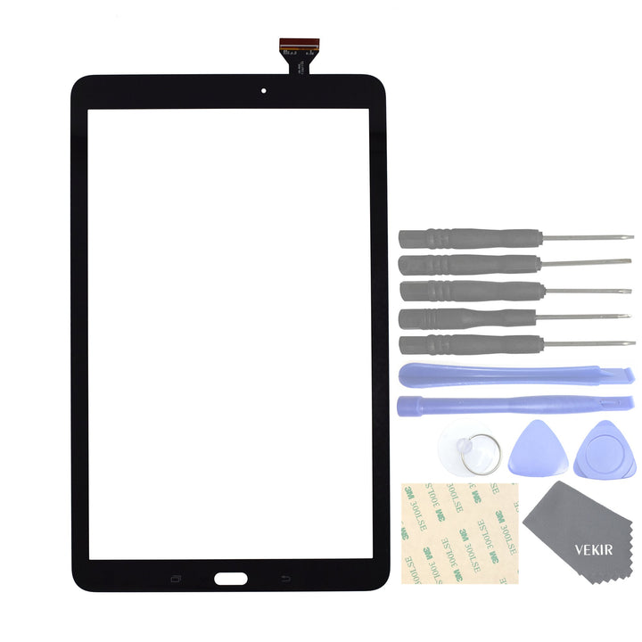 VEKIR Touch Funktion mit Glaslinse Bildschirm für SAMSUNG Galaxy Tab E 9.6 SM-T560 T561 T560 (schwar