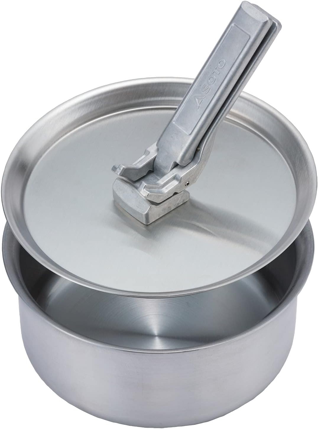 SOTO Gora Pot Set Grau - Hochwertiges stapelbares Edelstahl Topfset, 1l-3l, Grösse Multi Size - Farb