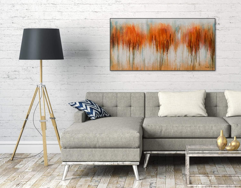 KunstLoft Leinwandbild | 100% HANDGEMALT | 120x60cm | Gemälde &