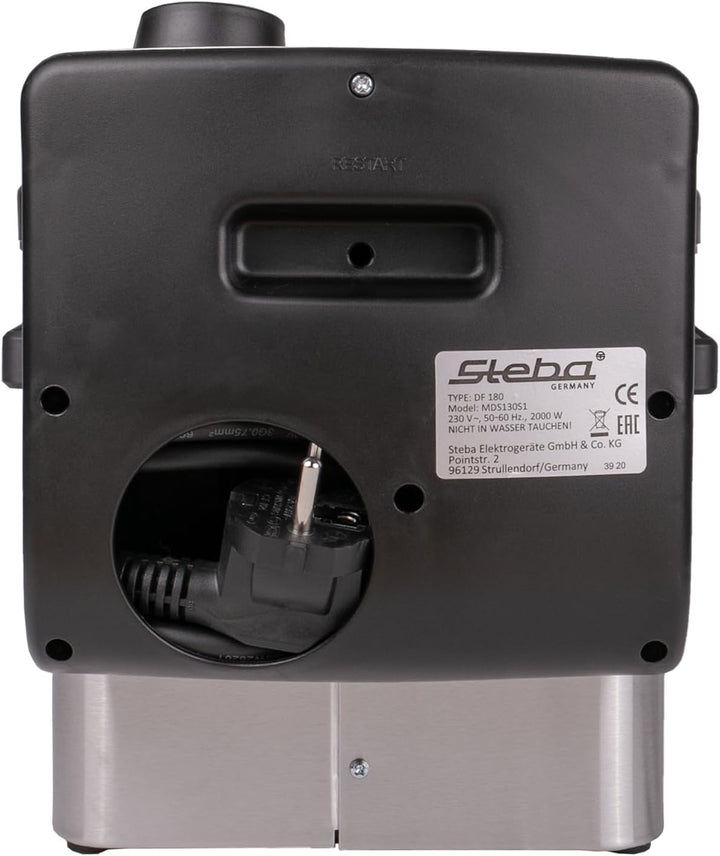 Steba DF 180 Edelstahl Fritteuse, Profi-Heizsystem, 3 L Metallic