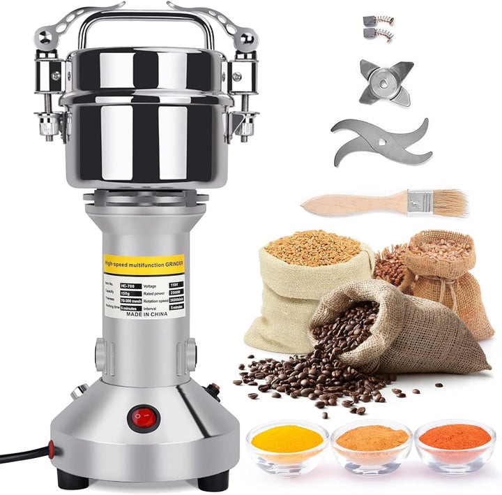 Kotsy Getreidemühle, 150 g, tragbar, 850 W, elektrische Gewürzmühle, 3 Klingen für verschiedene Getr