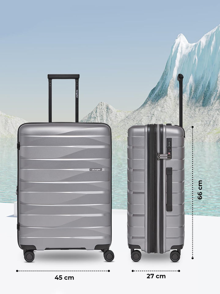 Mittelgrosser Hartschalen Check-in Koffer |Trolley erweiterbar 45 x 27 x 66 cm aus hochwertigem Poly