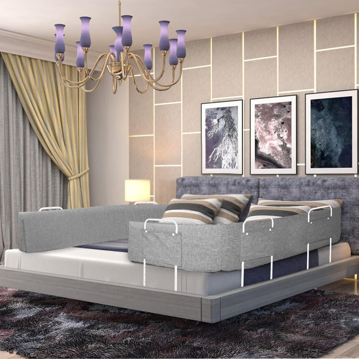 AufuN Bettgitter Rausfallschutz Bettschutzgitter Kinderbettgitter Bettkantenschutz für Kinderbett, S