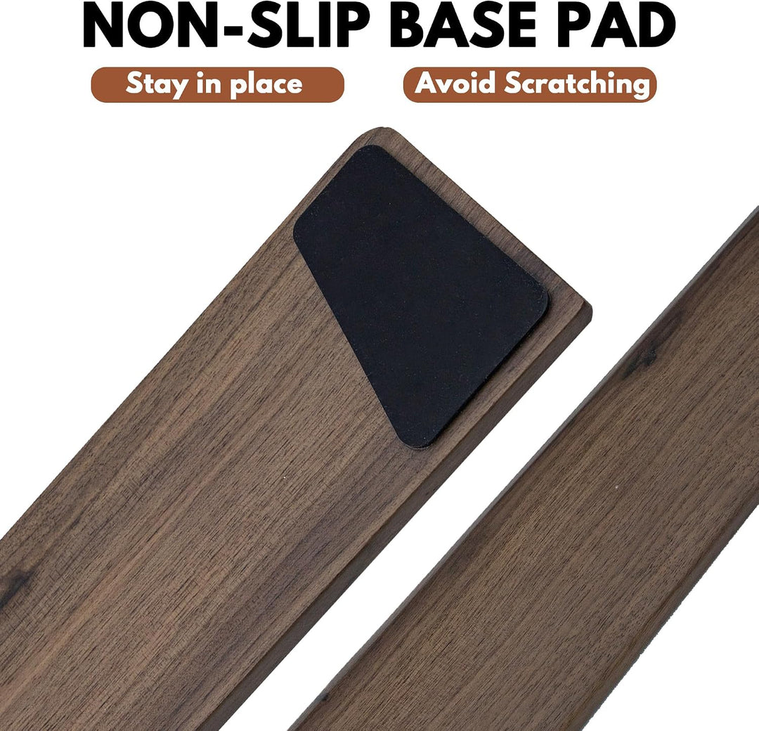 Walnussholz-Handgelenkauflage für Tastaturen in voller Grösse, schmutzabweisende ergonomische Handau