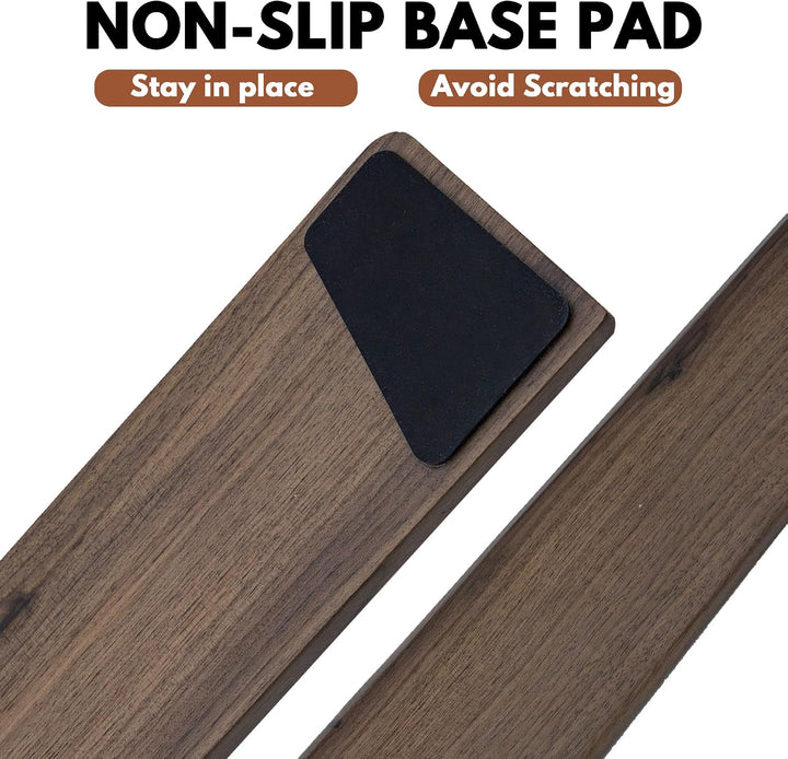 Walnussholz-Handgelenkauflage für Tastaturen in voller Grösse, schmutzabweisende ergonomische Handau