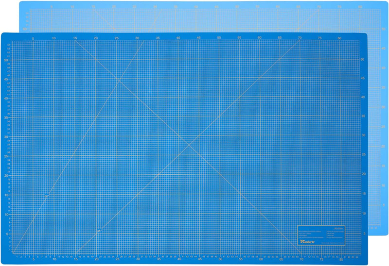 Schneidematte Blau 100x150cm 3-lagig Schneidematte XXL selbstheilend - Bastelunterlage - Schneideunt