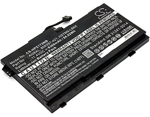 CS-HPZ173NB Laptop Akkus 8300mAh Kompatibel mit [HP] ZBook 17 G3, ZBook 17 G3 (M9L94AV), ZBook 17 G3