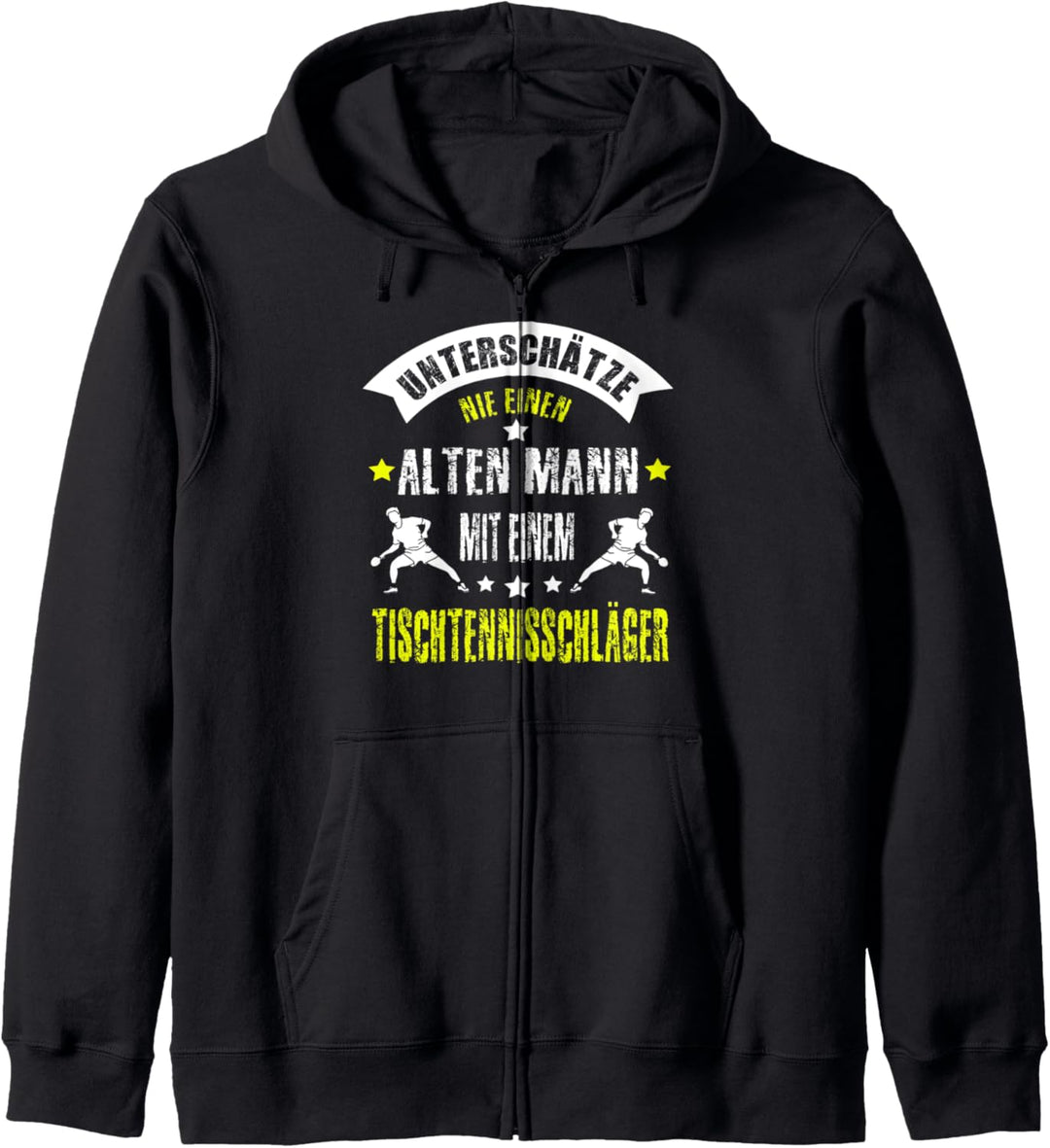 Tischtennis Sprüche Lustig Ping Pong Schläger Motiv Geschenk Kapuzenjacke