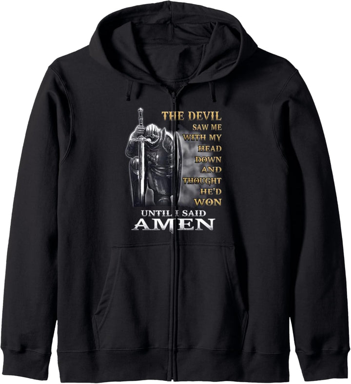 The devil saw me with my head down Kapuzenjacke