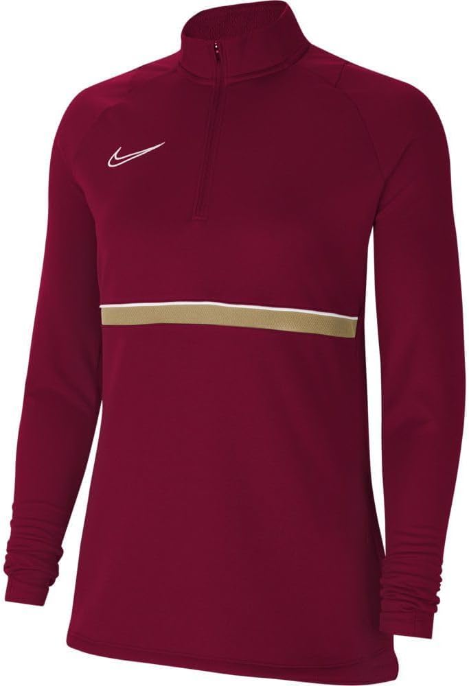 NIKE Damen Dri-fit Academy 21 Trainings-Sweatshirt XS Team Red/White/Jersey Gold/White, XS Team Red/