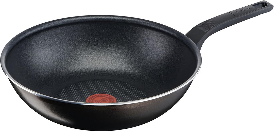 Tefal Easy Cook & Clean Wokpfanne 28 cm, Antihaftbeschichtung, Thermo-Signal Temperaturindikator, Sc