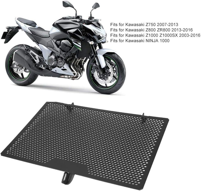 Kühlerschutz, Motorrad Kühlergrill Abdeckung Schutz Passend für Kawasaki Z750 Z800 Z1000