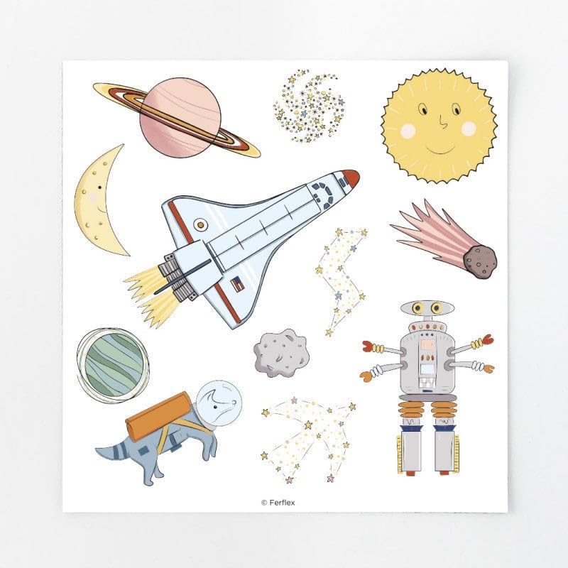 Ferflex - Lustiges magnetisches Spiel für Kinder - Im Weltraum - Auf Allen magnetischen Oberflächen