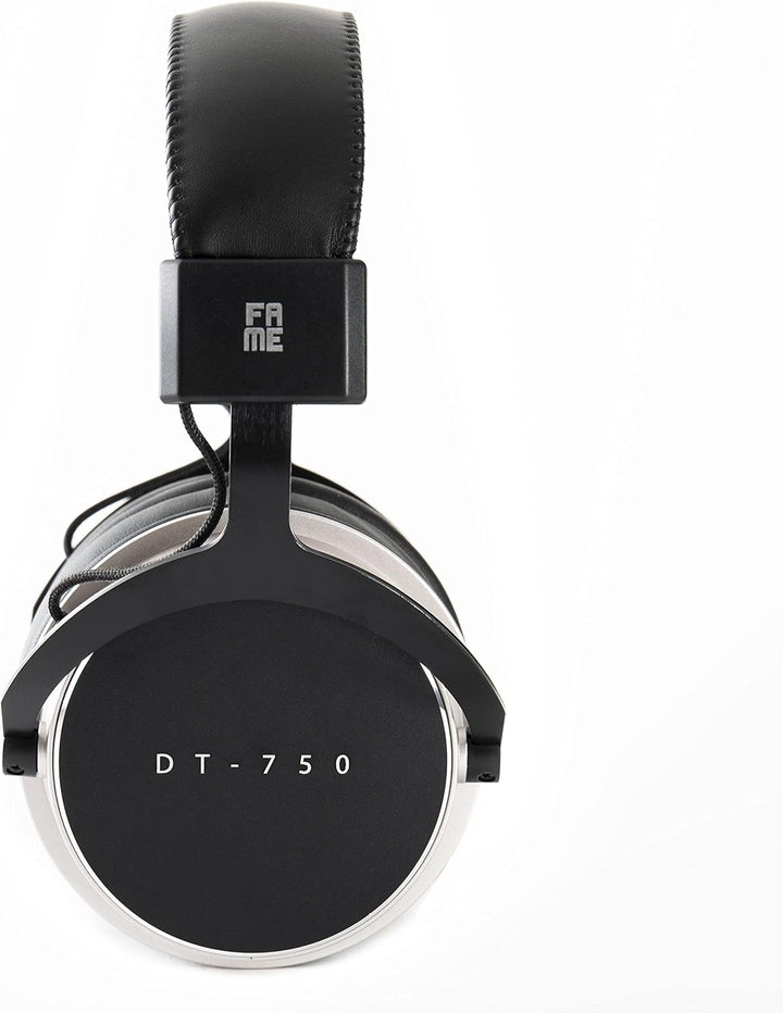 Fame Audio DT-750 Studio Kopfhörer, Kopfhörer geschlossen mit abnehmbaren Kabel, Frequenzbereich 8 b