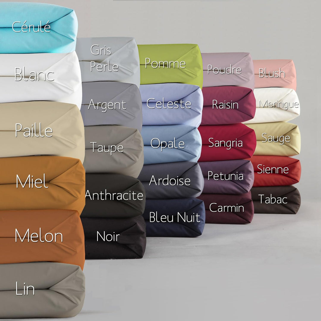 ESSIX Royal Line Spannbettlaken, Perkal-Baumwolle, weiss, 160 x 220 cm 160 x 220 cm Weiss, 160 x 220