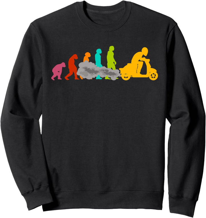 Rollerfahrer Mofa Moped-Roller Scooter-Fahrer Motorroller Sweatshirt