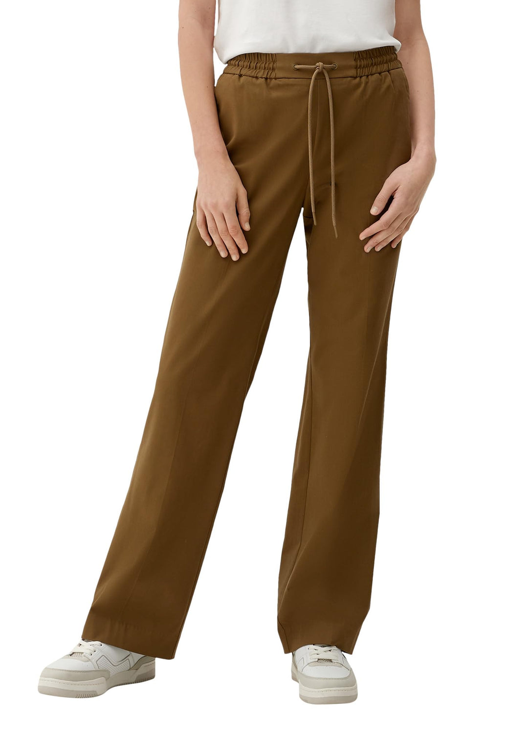 s.Oliver Damen Hose lang, Loose Fit 32 Grün, 32 Grün