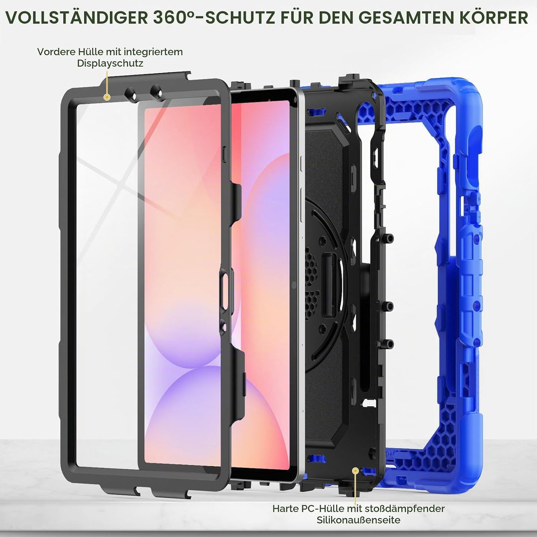 SEYMAC Hülle für Samsung Galaxy Tab S10 Lite / S10 FE / S9 FE 10,9 Zoll / S9 11 Zoll, Stossfeste Hül