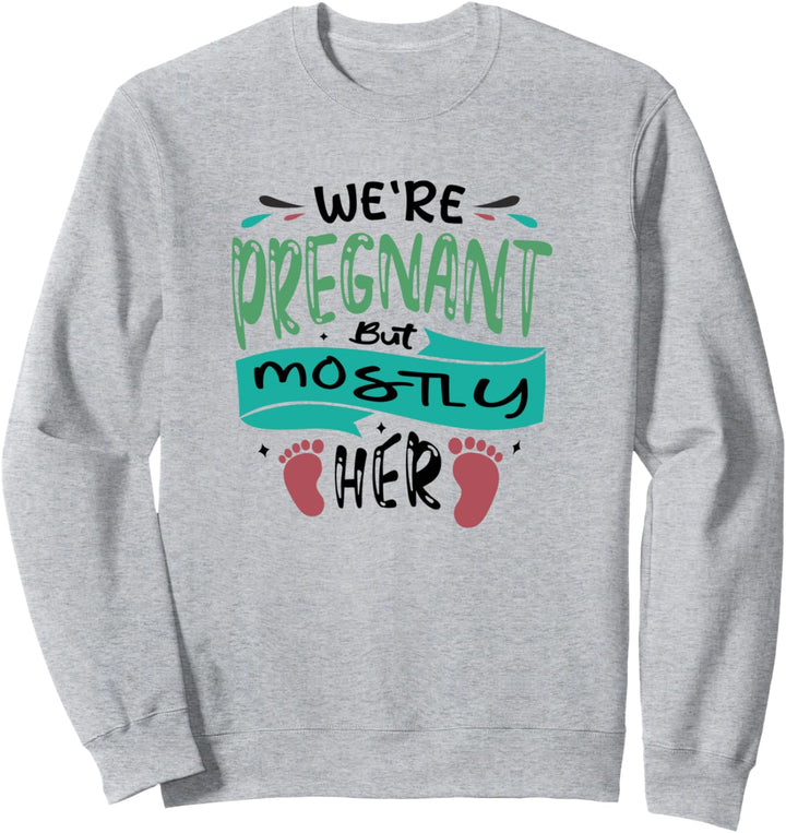 Ironischer Schriftzug "Baby Expecting Mom" Sweatshirt