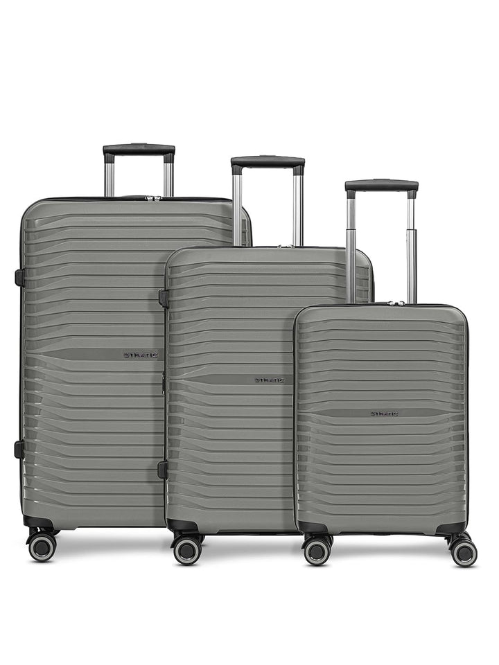 Stratic Shine Hartschalenkoffer Set - 3-teilig gross | Ausgestattet mit, arretierbarer Griff, 4 360°