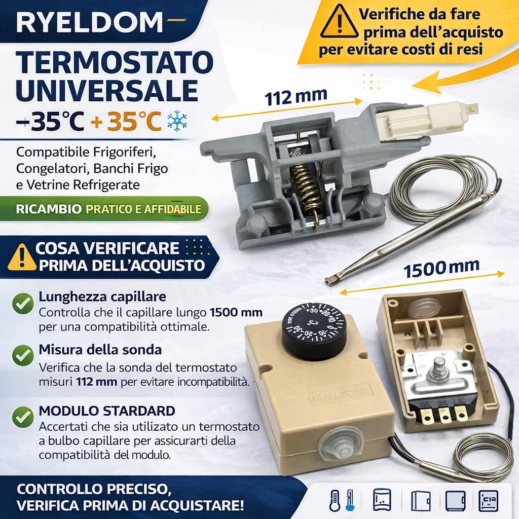 Universal-Thermostat -35°C + 35°C