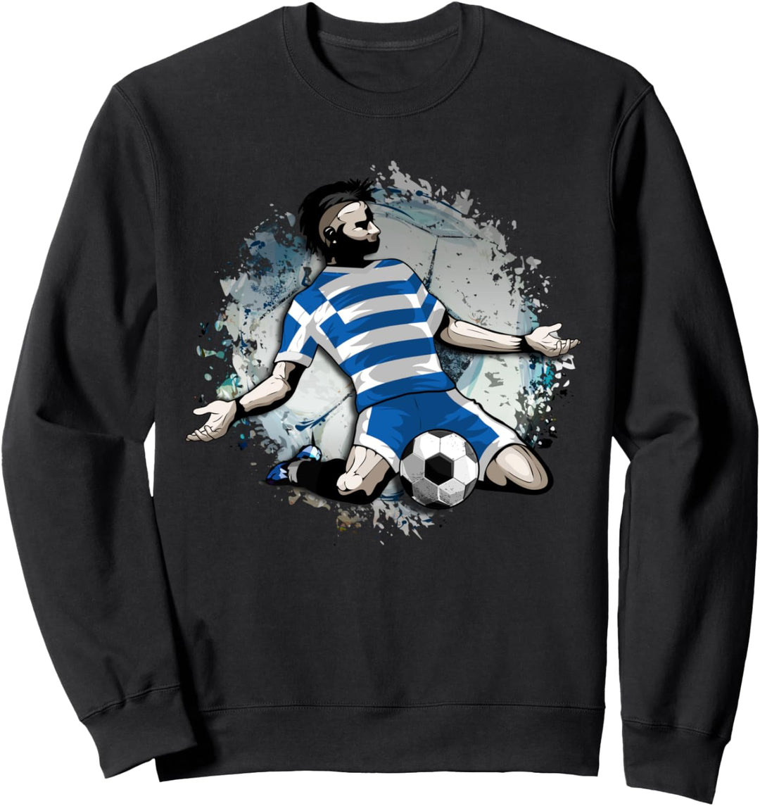 Griechenland Fussball Griechische Nationalflagge Soccer Lover Sweatshirt