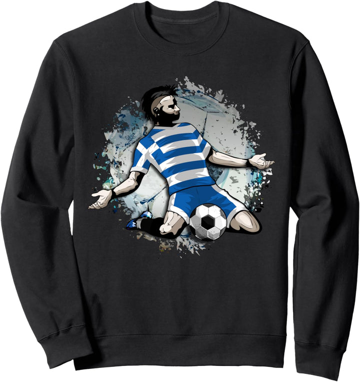 Griechenland Fussball Griechische Nationalflagge Soccer Lover Sweatshirt