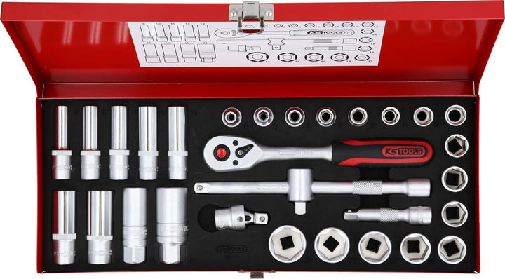 KS Tools 917.4031 3/8" Steckschlüssel-Satz, 30-tlg.