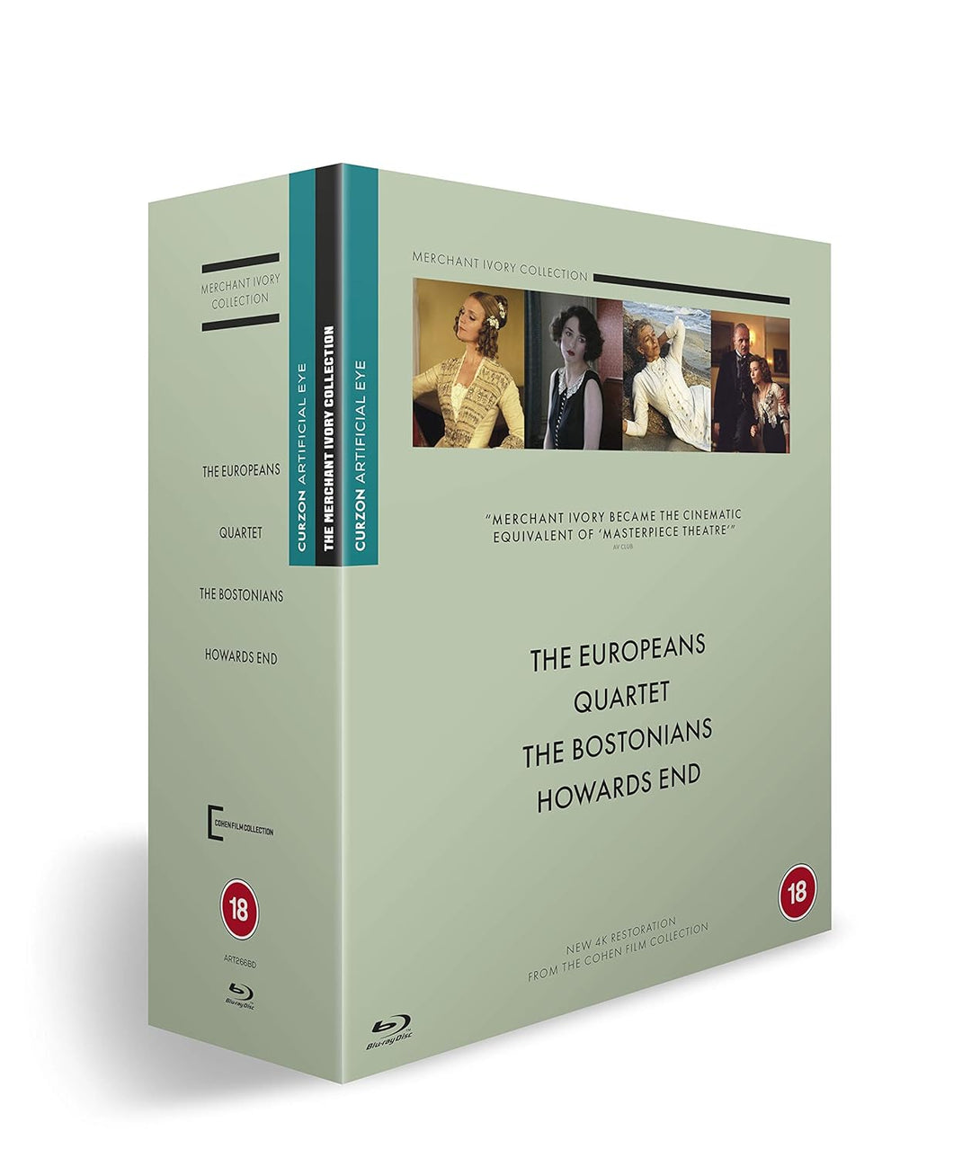 Merchant Ivory Boxset BD (The Europeans / Quartet / The Bostonians / Howard's End) [Blu-ray] [2020],