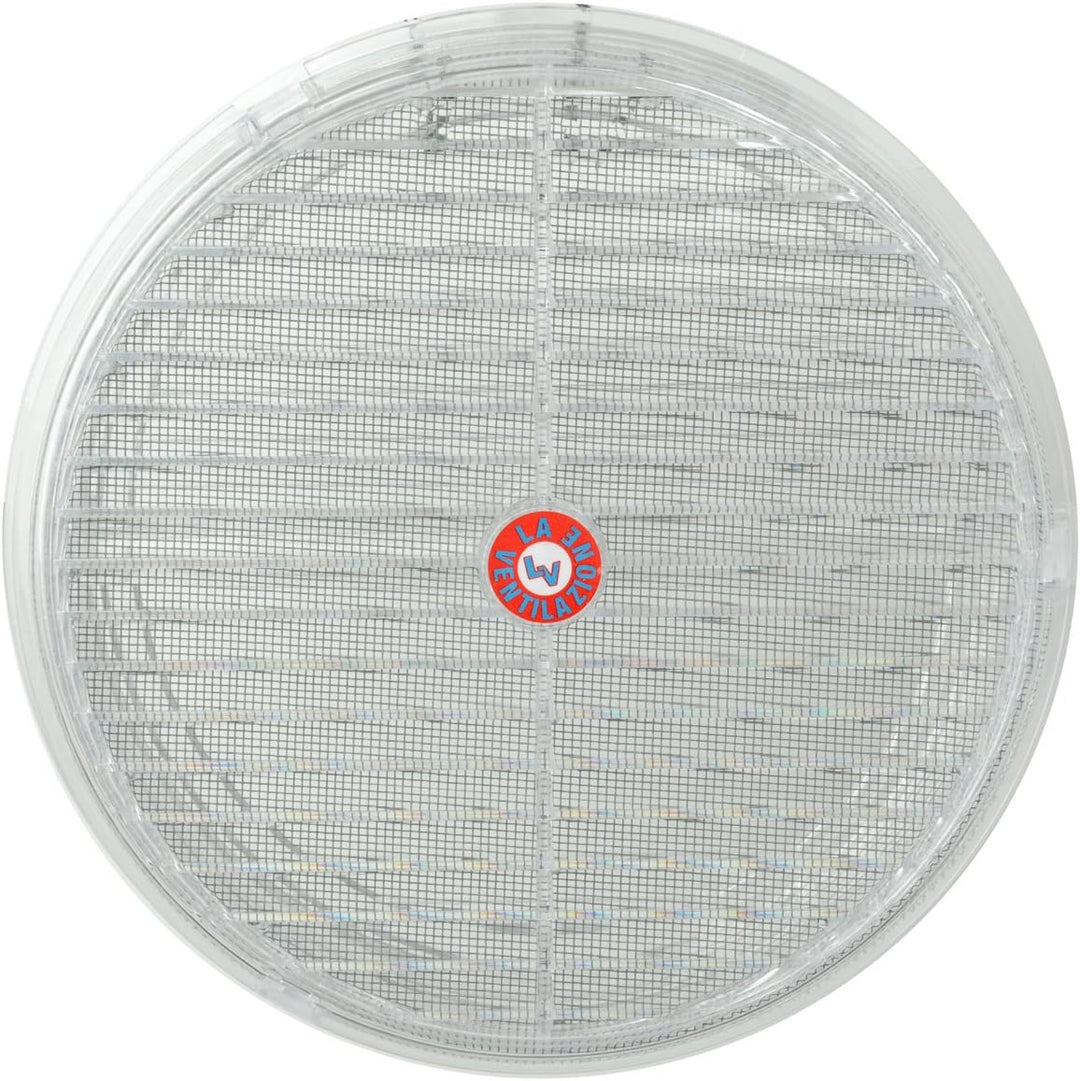 La Ventilazione TVR200-Y Paar runde Grills für Glas, durchsichtig, ø 220 mm ø 220 mm Mit Netz, ø 220