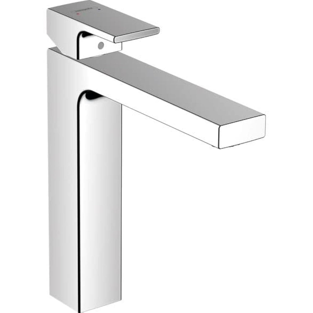 hansgrohe Waschtischarmatur Vernis Shape, Wasserhahn Bad mit Auslauf Höhe 190 mm, mit Zugstange, Bad