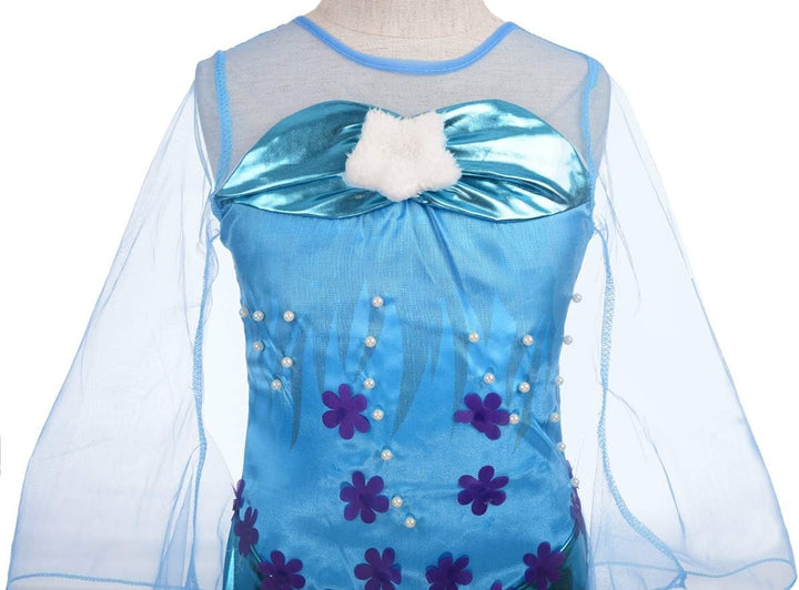 Lito Angels Prinzessin Meerjungfrau Kostüm Kleid Party Verkleidung Cosplay für Kleinkind Mädchen Grö